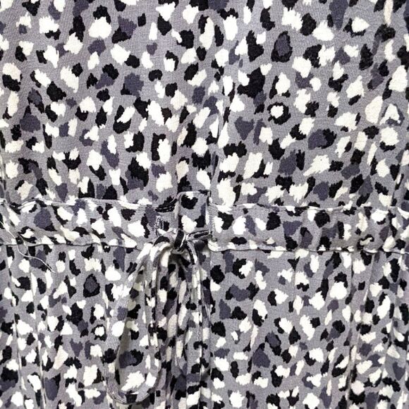 SOMA Midi Dress Black/White and Grey Speckled 3/4 Sleeve - Picture 5 of 8